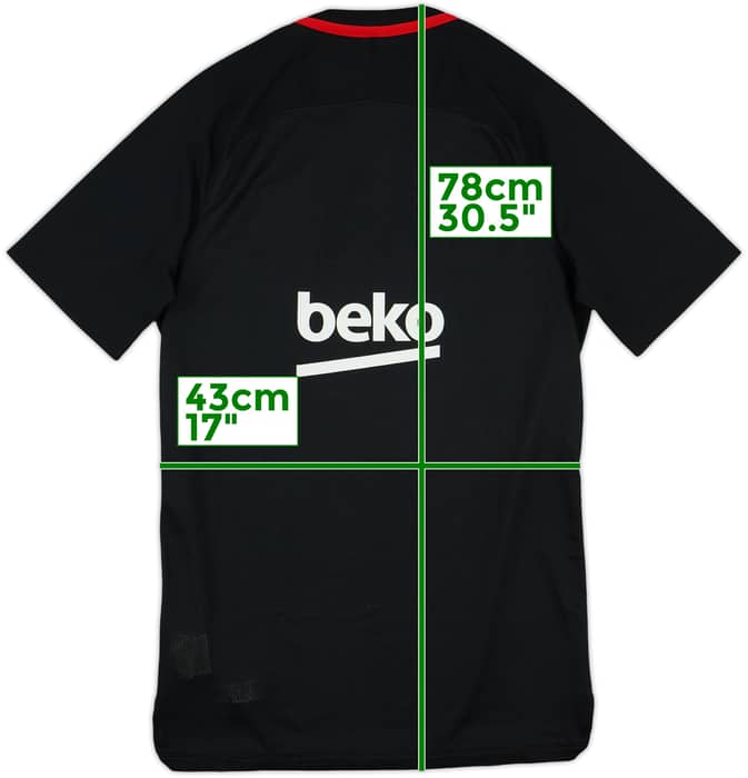 2017-18 Barcelona Nike Training Shirt - 9/10 - (S)