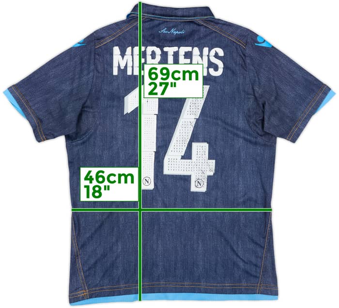 2014-15 Napoli Away Shirt Mertens #14 - 6/10 - (XL.Boys)