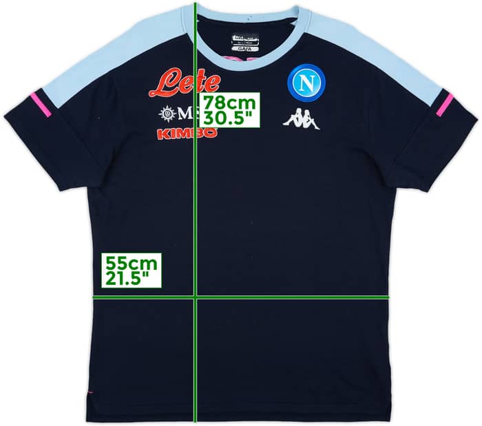 2020-21 Napoli Kappa Cotton Tee - 8/10 - (XXL)