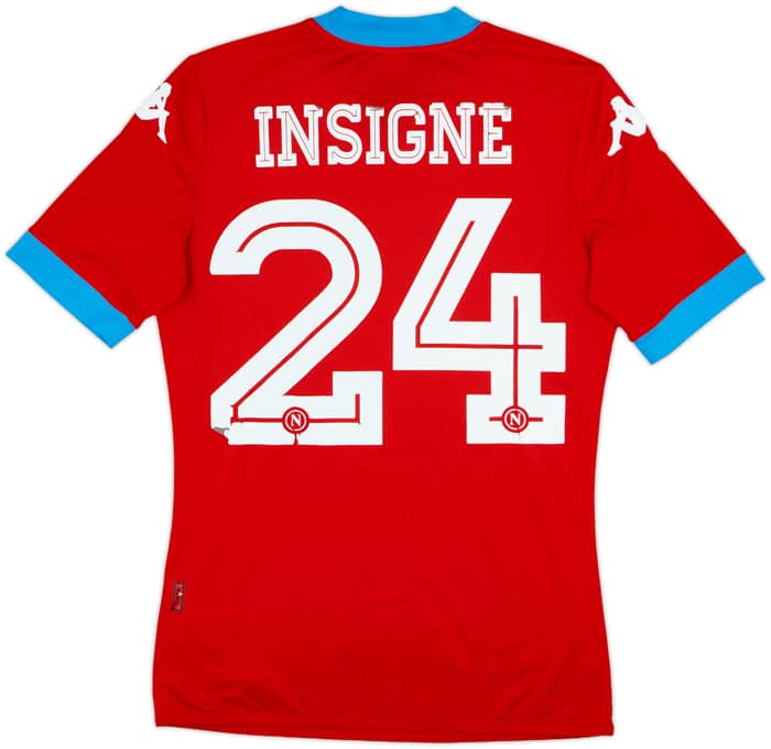 2015-16 Napoli Authentic Third Shirt Insigne #24 - 4/10 - (M)