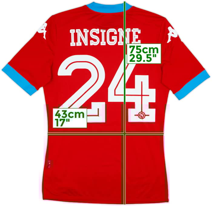 2015-16 Napoli Authentic Third Shirt Insigne #24 - 4/10 - (M)