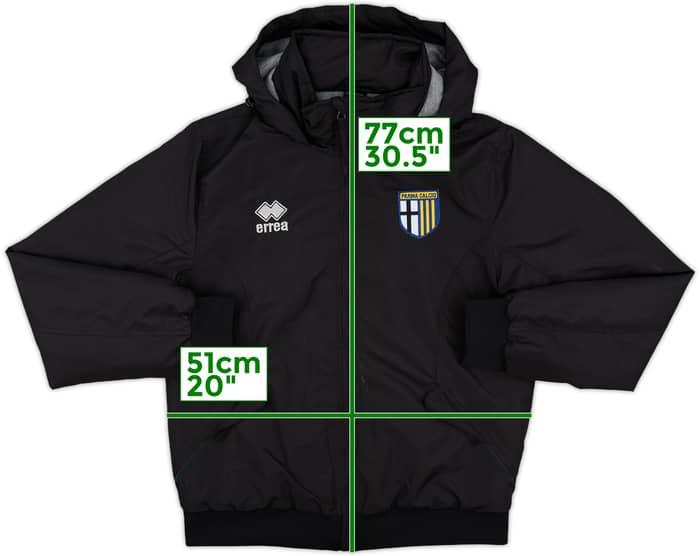 2017-18 Parma Errea Hooded Rain Jacket - 7/10 - (M)