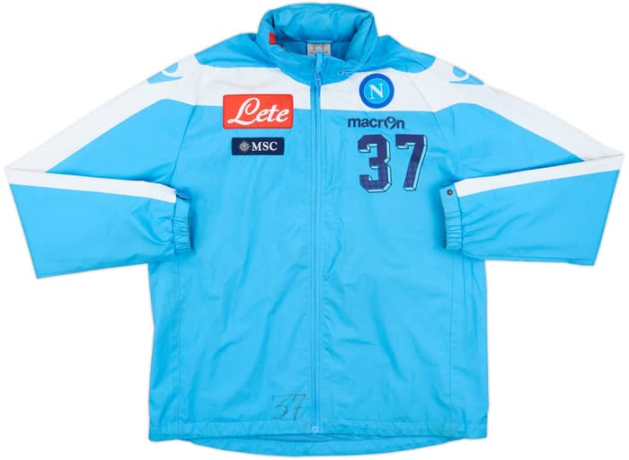 2012-13 Napoli Macron Player Issue Track Jacket #37 - 5/10 - (M)