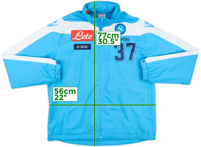 2012-13 Napoli Macron Player Issue Track Jacket #37 - 5/10 - (M)