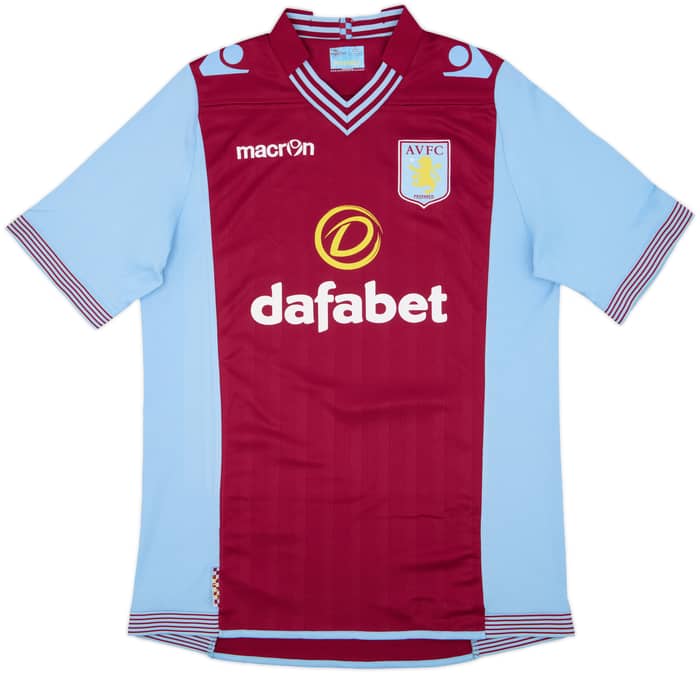 2013-14 Aston Villa Home Shirt Grealish #40 - 8/10 - (L)