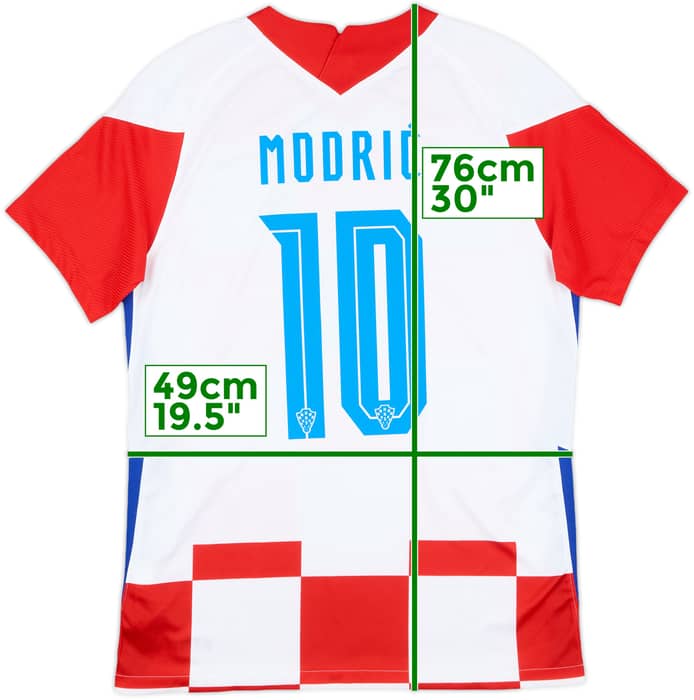 2020-21 Croatia Home Shirt Modric #10 - 8/10 - (M)