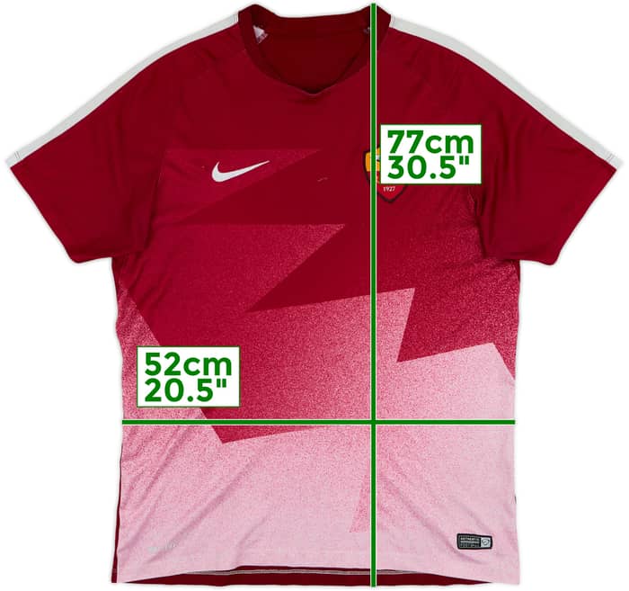 2015-16 Roma Nike Training Shirt - 8/10 - (M)