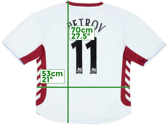 2006-07 Aston Villa Away Shirt Petrov #11 - 6/10 - (L)