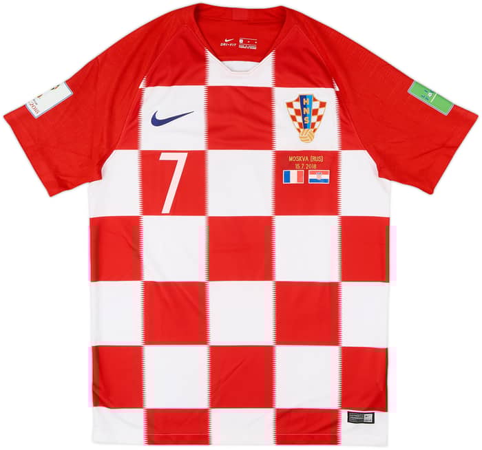 2018-19 Croatia Home Shirt Rakitic #7 - 7/10 - (M)