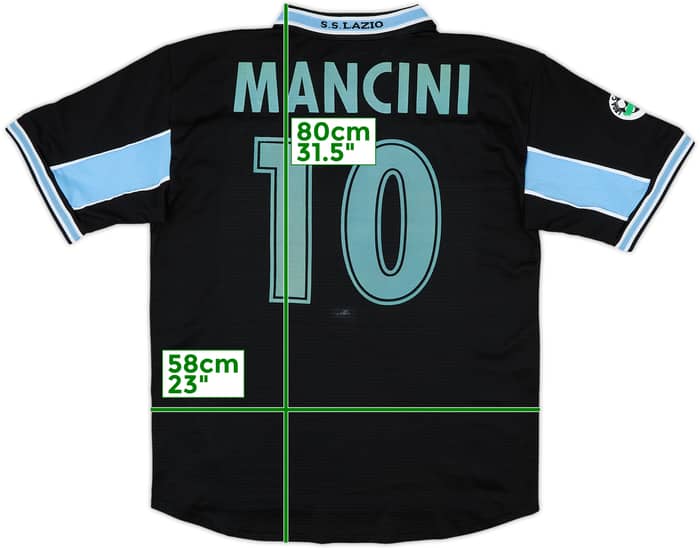 1998-99 Lazio Away Shirt Mancini #10 - 6/10 - (L)