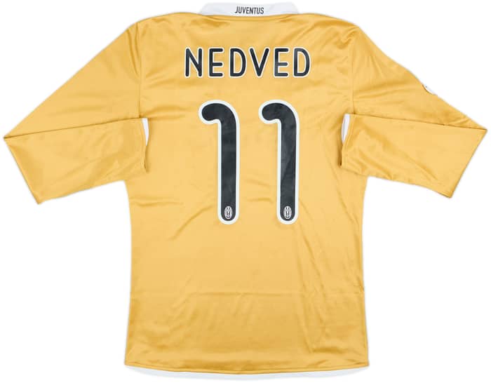 2008-09 Juventus Player Issue Away L/S Shirt Nedved #11 - 7/10 - (M)