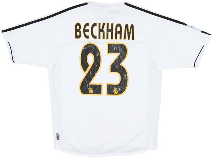 2003-04 Real Madrid Home Shirt Beckham #23 - 6/10 - (S)