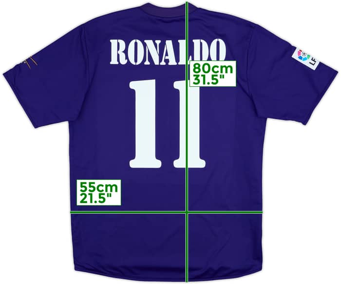 2001 Real Madrid Third Shirt Ronaldo #11 - 8/10 - (L)