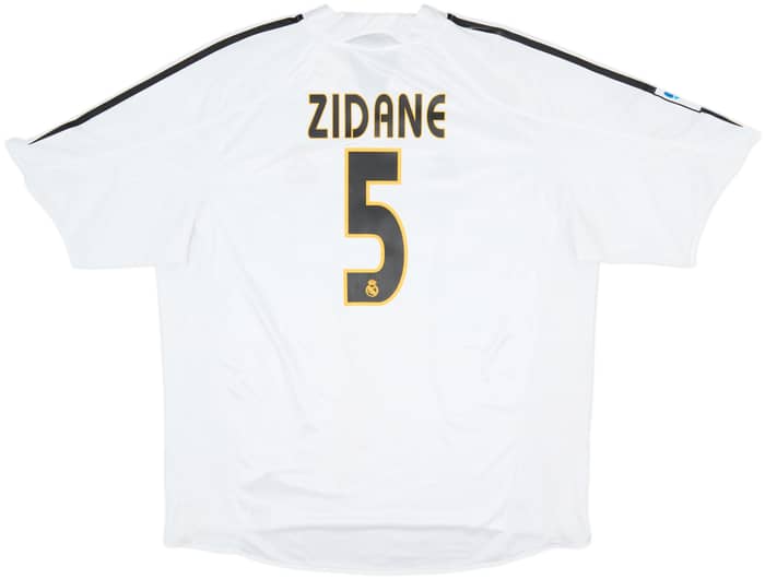 2004-05 Real Madrid Home Shirt Zidane #5 - 7/10 - (XXL)
