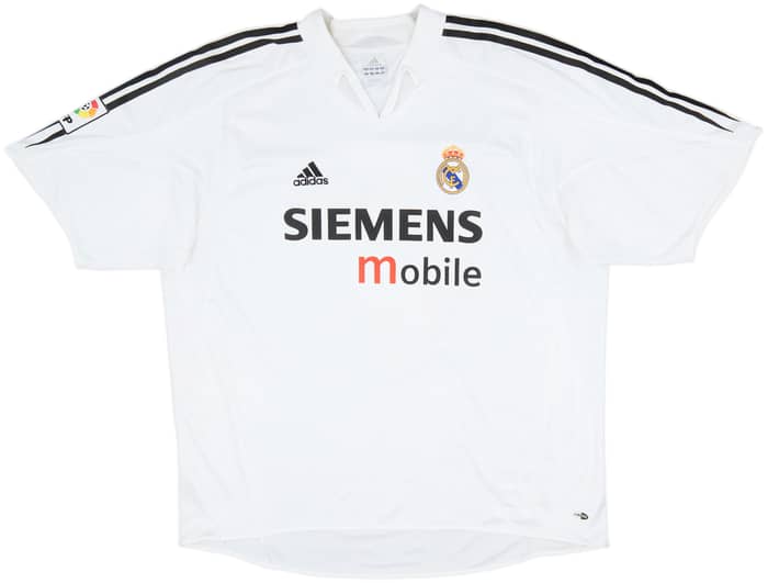 2004-05 Real Madrid Home Shirt Zidane #5 - 7/10 - (XXL)