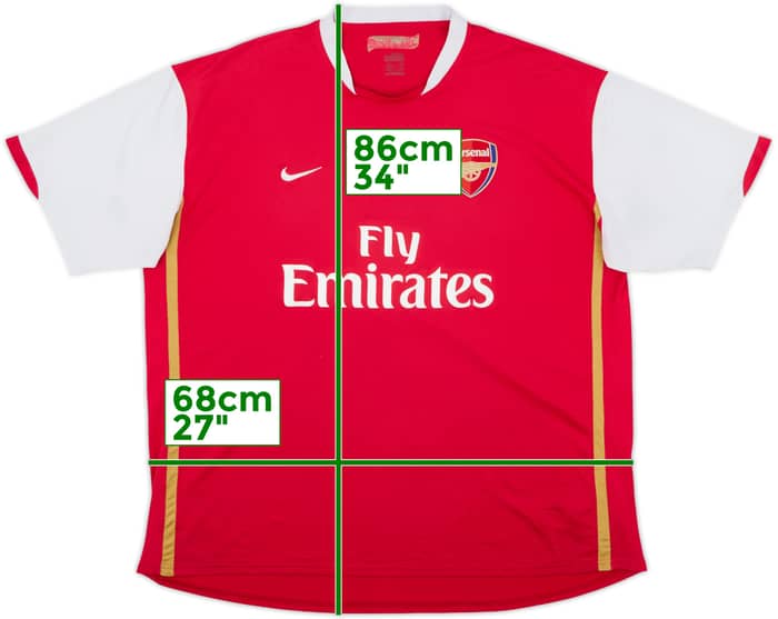 2006-08 Arsenal Home Shirt - 5/10 - (3XL)