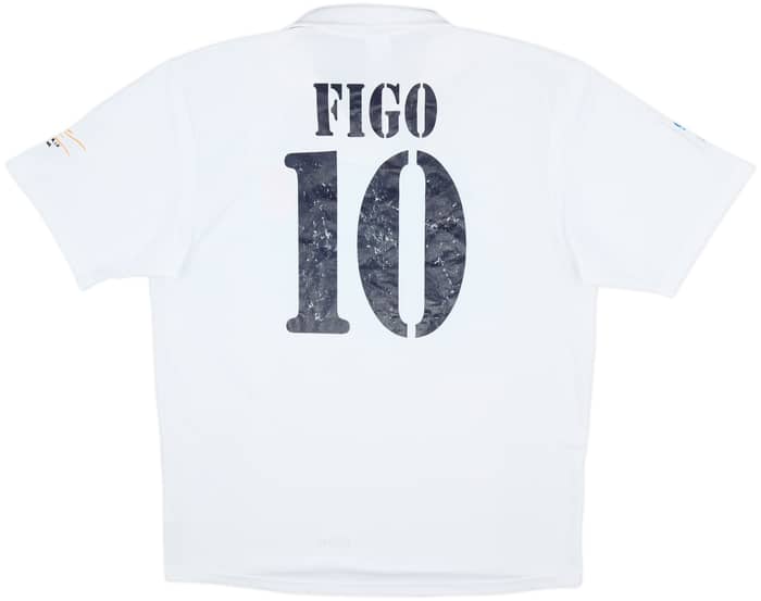2001 Real Madrid Home Shirt Figo #10 - 6/10 - (L)