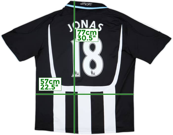 2007-09 Newcastle Home Shirt Jonas #18 - 8/10 - (L)