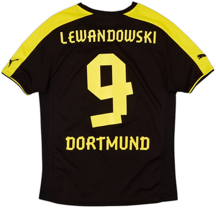 2013-14 Borussia Dortmund Away Shirt Lewandowski #9 - 7/10 - (S)