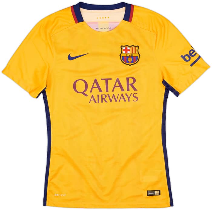2015-16 Barcelona Away Shirt Suarez #9 - 6/10 - (S)