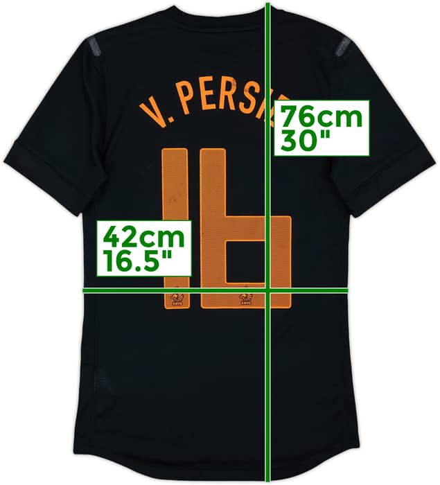 2012-13 Netherlands Authentic Away Shirt V. Persie #16 - 5/10 - (S)