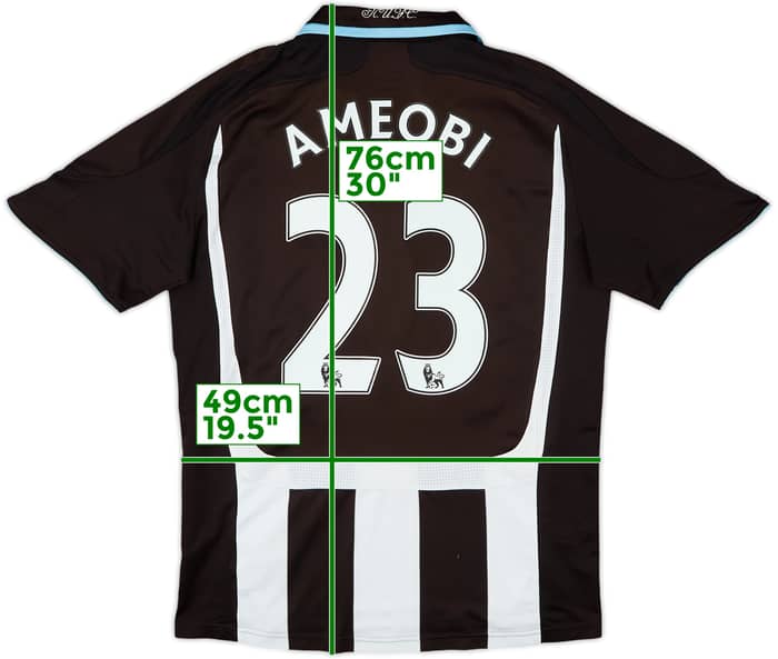 2007-09 Newcastle Home Shirt Ameobi #23 - 8/10 - (M)