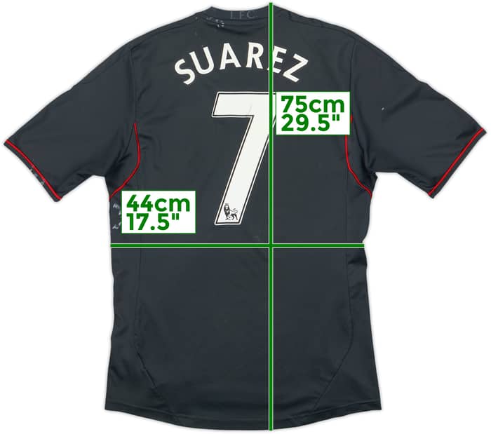 2011-12 Liverpool Away Shirt Suarez #7 - 4/10 - (S)