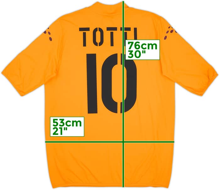 2003-04 Roma Third Shirt Totti #10 - 8/10 - (XL)