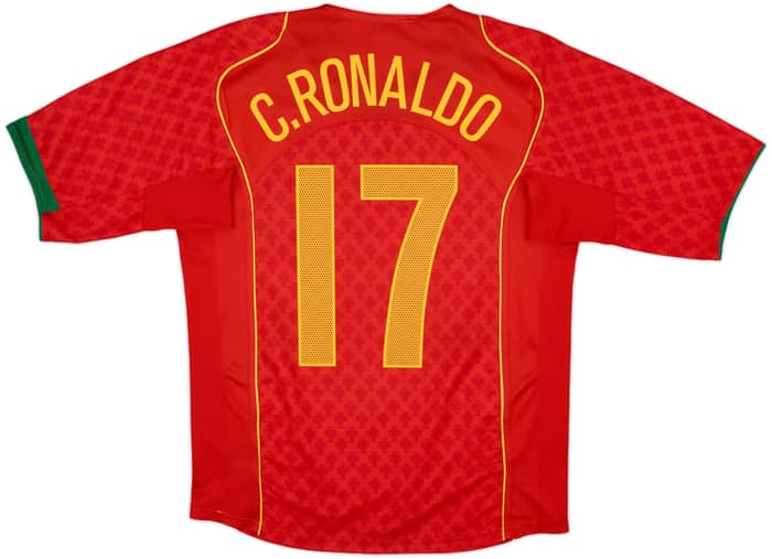 2004-06 Portugal Home Shirt C.Ronaldo #17 - 7/10 - (S)
