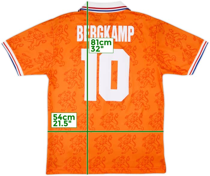 1994 Netherlands Home Shirt Bergkamp #10 - 8/10 - (M)