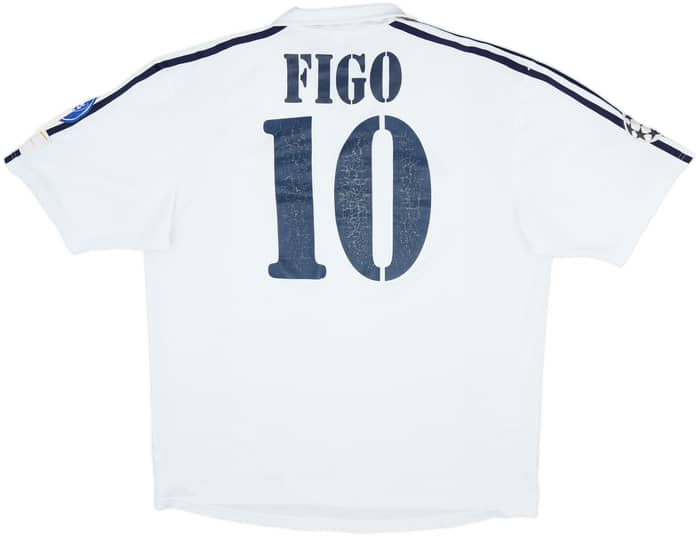 2001 Real Madrid Home Shirt Figo #10 - 6/10 - (XL)
