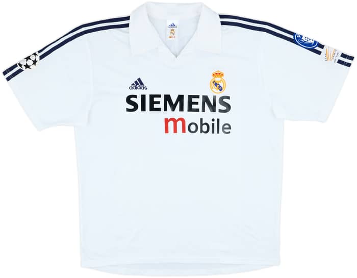 2002-03 Real Madrid Centenary Home Shirt Zidane #5 - 5/10 - (L)