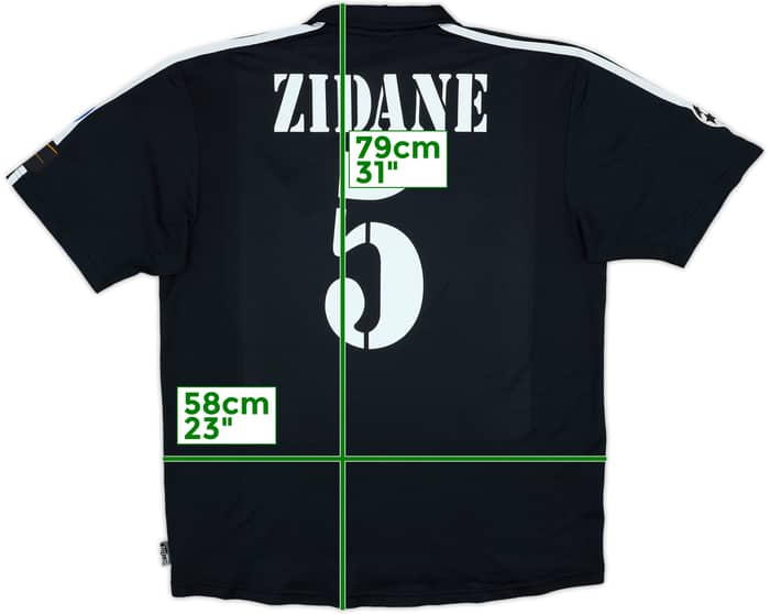2001 Real Madrid Away Shirt Zidane #5 - 7/10 - (L)