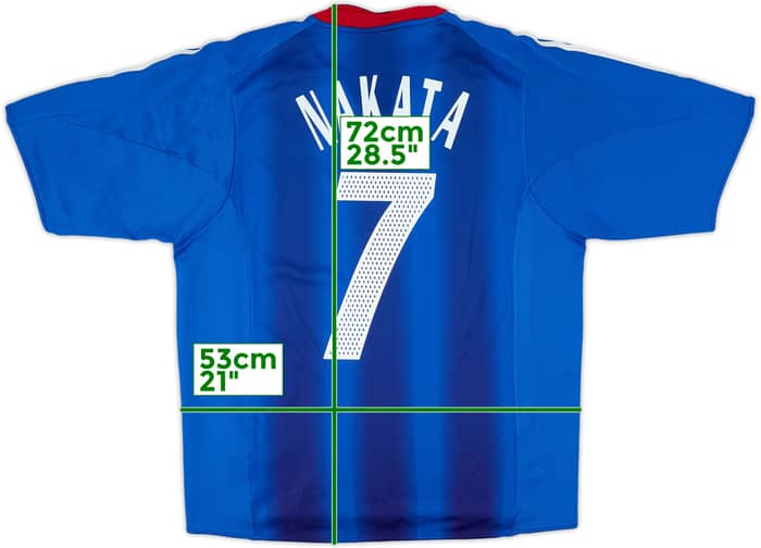 2004-06 Japan Home Shirt Nakata #7 - 8/10 - (M)