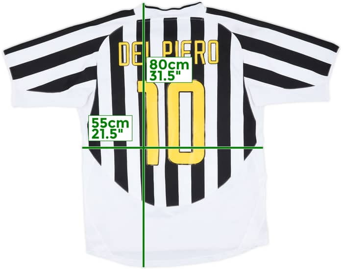 2003-04 Juventus Home Shirt Del Piero #10 - 9/10 - (L)