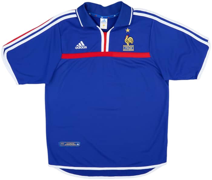 2000-02 France Home Shirt Zidane #10 - 7/10 - (M)