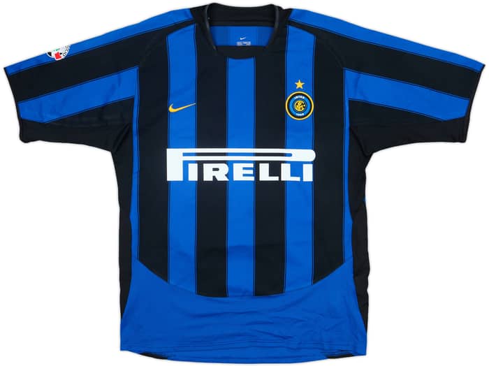 2003-04 Inter Milan Home Shirt J.Zanetti #4 - 10/10 - (M)