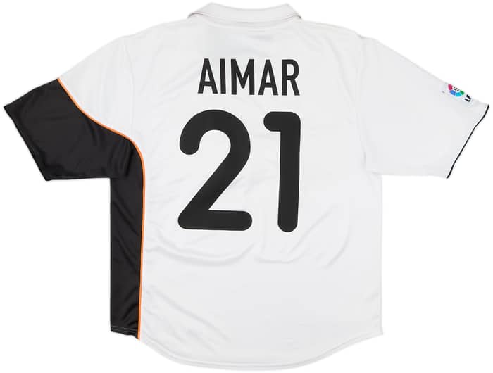 2001-02 Valencia Home Shirt Aimar #21 - 5/10 - (M)