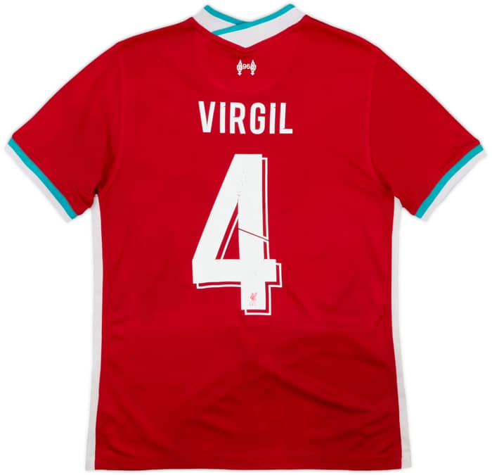 2020-21 Liverpool Home Shirt Virgil #4 - 5/10 - (M)