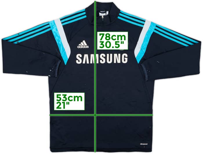 2014-15 Chelsea adidas 1/4 Zip Training Top - 5/10 - (L)