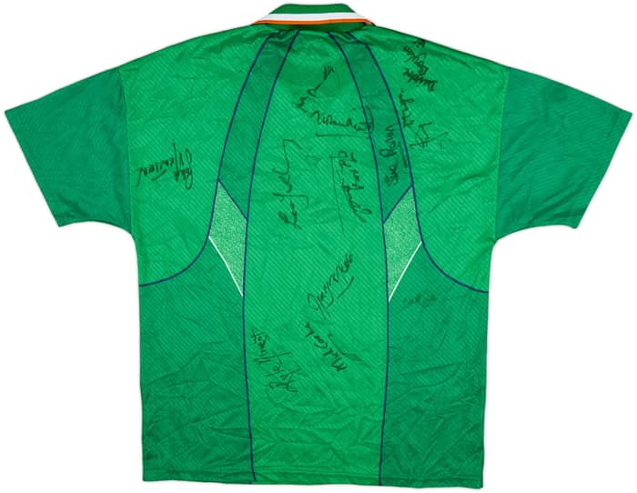 1994-95 Ireland Signed Home Shirt - 6/10 - (L)