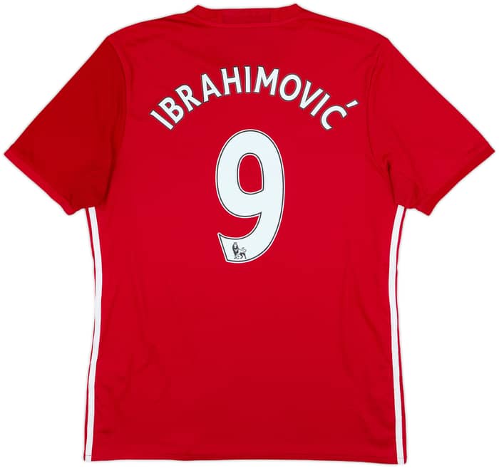 2016-17 Manchester United Home Shirt Ibrahimovic #9 - 5/10 - (L)
