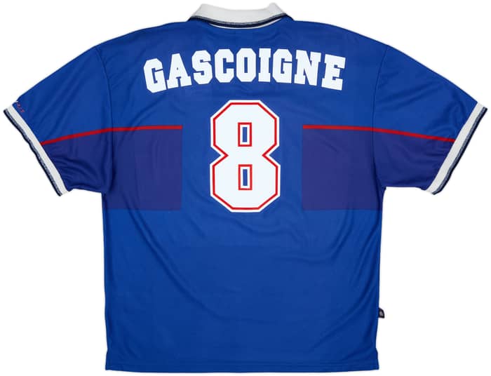 1997-99 Rangers Home Shirt Gascoigne #8 - 8/10 - (XXL)