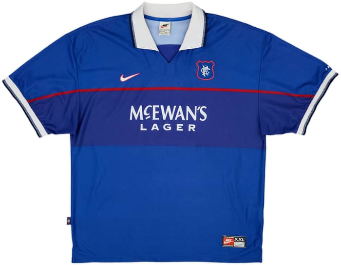 1997-99 Rangers Home Shirt Gascoigne #8 - 8/10 - (XXL)