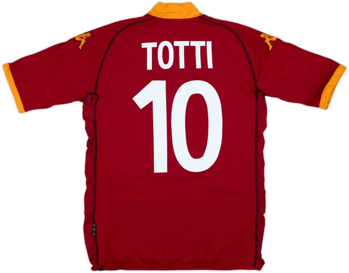 2002-03 Roma Home Shirt Totti #10 - 6/10 - (L)