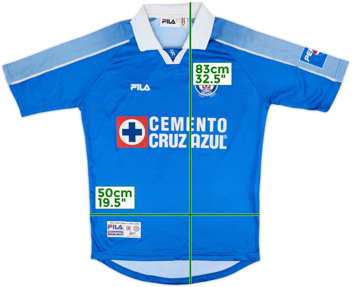2000-02 Cruz Azul Home Shirt - 9/10 - (L)
