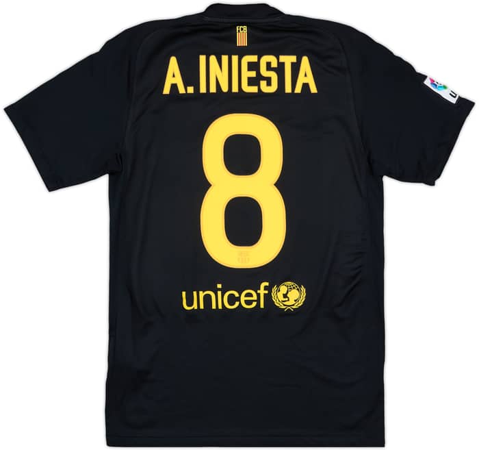 2011-12 Barcelona Away Shirt A.Iniesta #8 - 8/10 - (S)