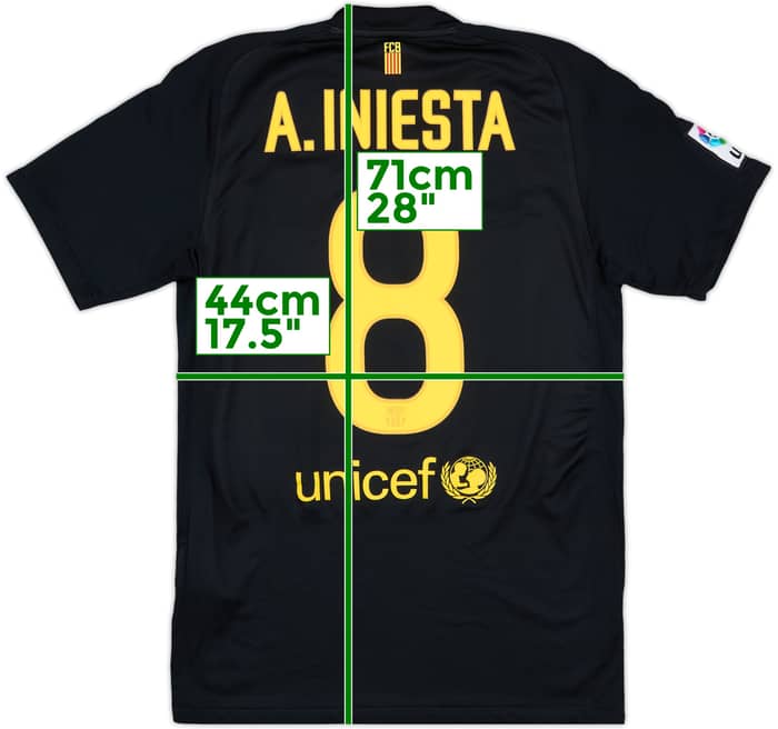 2011-12 Barcelona Away Shirt A.Iniesta #8 - 8/10 - (S)