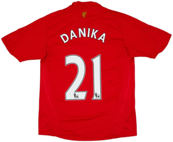 2008-10 Liverpool Home Shirt Danika #21 - 6/10 - (L.Boys)