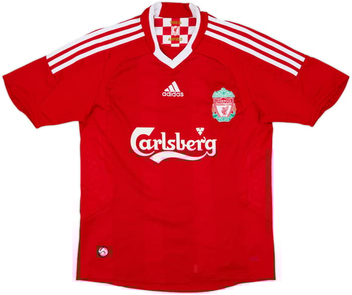 2008-10 Liverpool Home Shirt Danika #21 - 6/10 - (L.Boys)